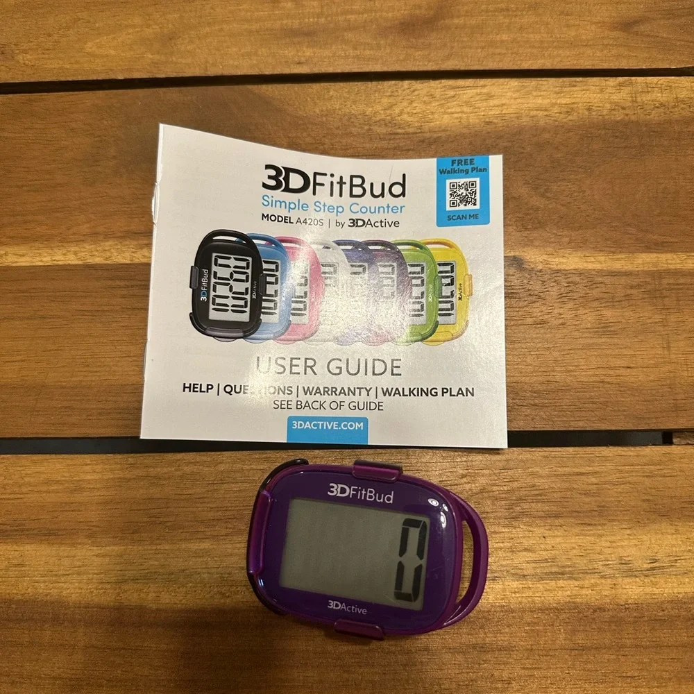 Active USA 3DFitBud Purple Fitness Tracker - New and Never Used